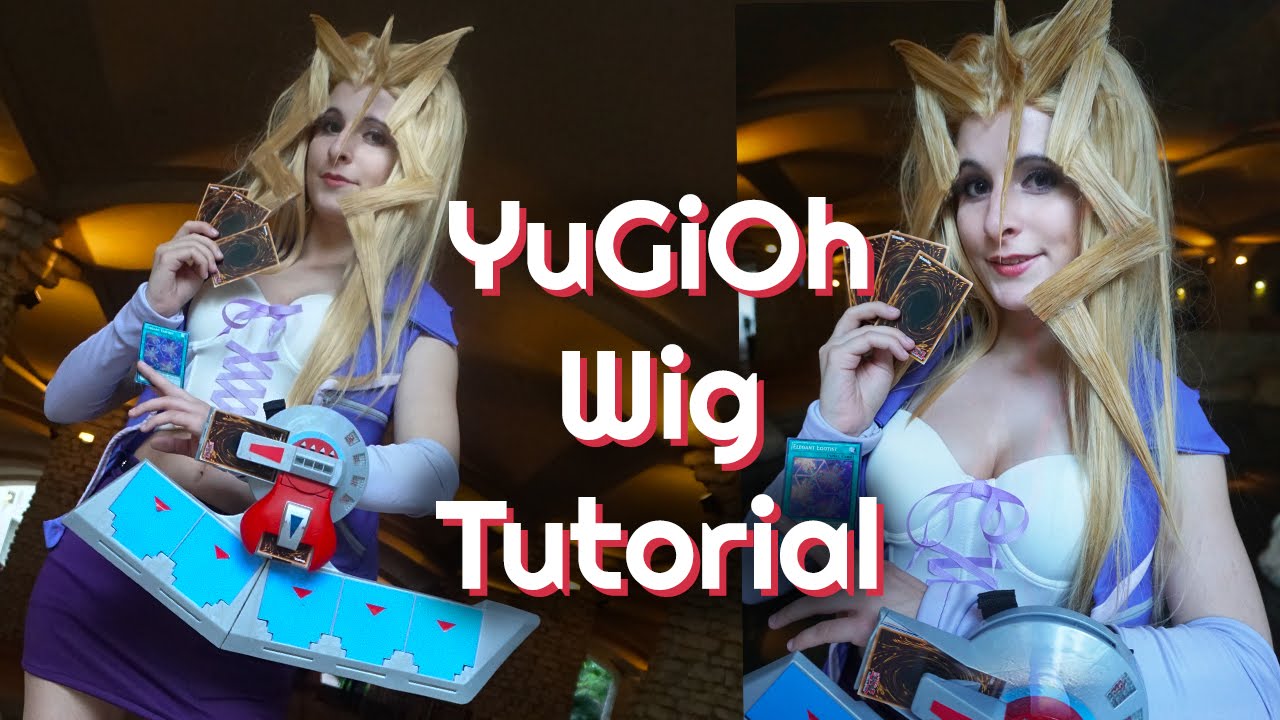 Crazy "Yu-Gi-Oh!" Spiked Hair Wig Styling Tutorial - Mai Valentine