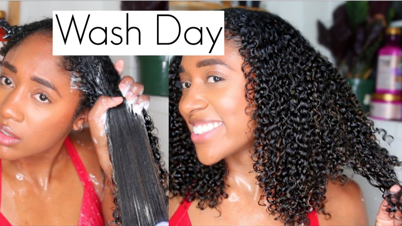 🚿Wash Day Routine| How to wash Natural Curly Hair with NO breakage! (Hair Hacks)