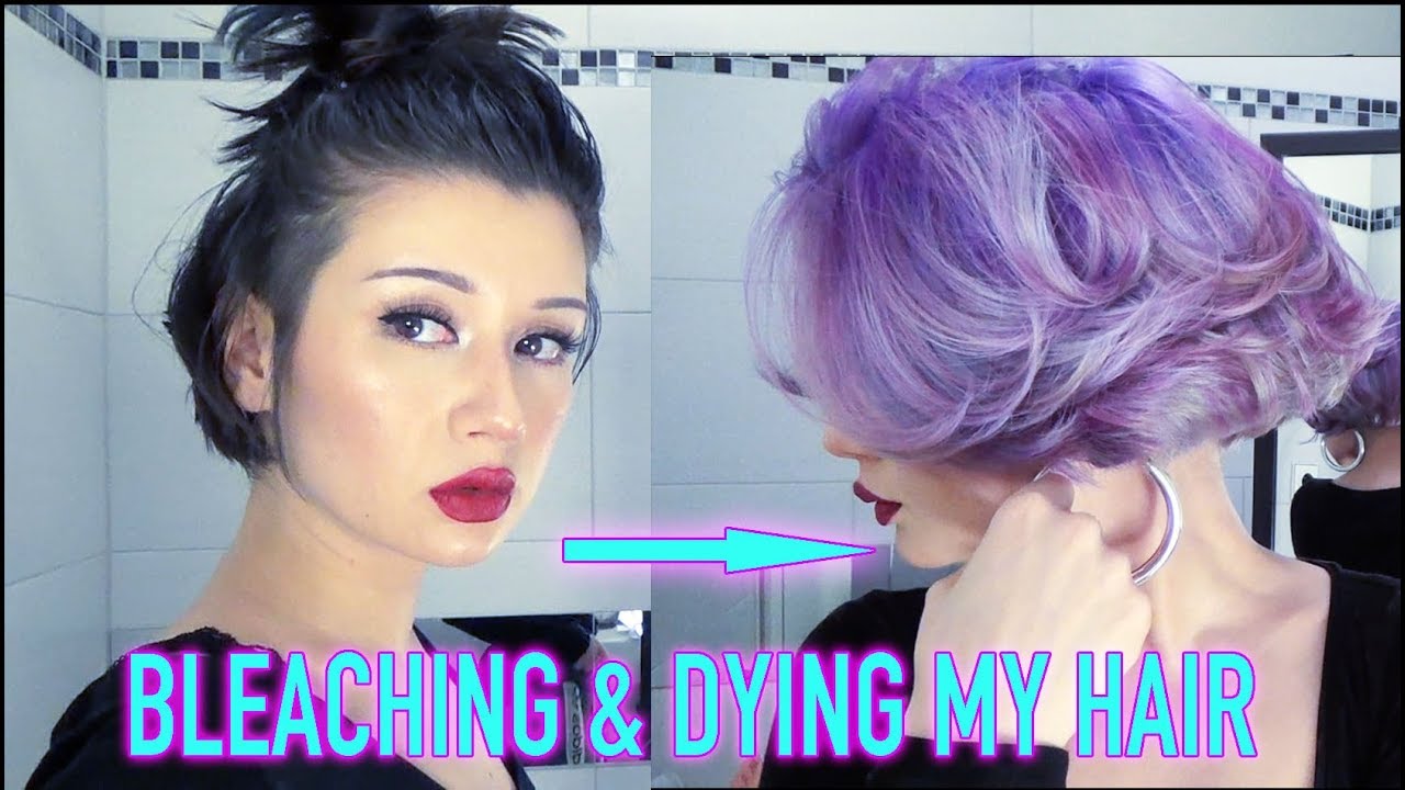 BLEACHING & DYING MY HAIR PURPLE (DIY "MASTERCLASS")