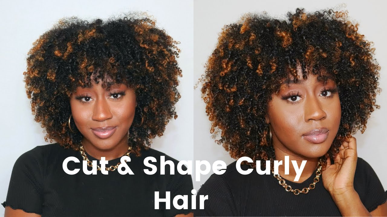 How I Cut & Shape My Natural Curly Hair | DIY Deva Cut