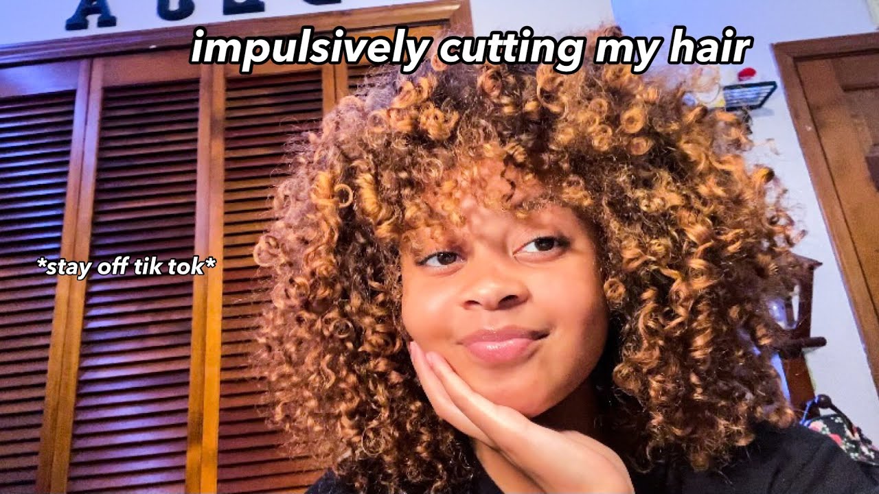trying the wolf cut on curly hair | déja dominique