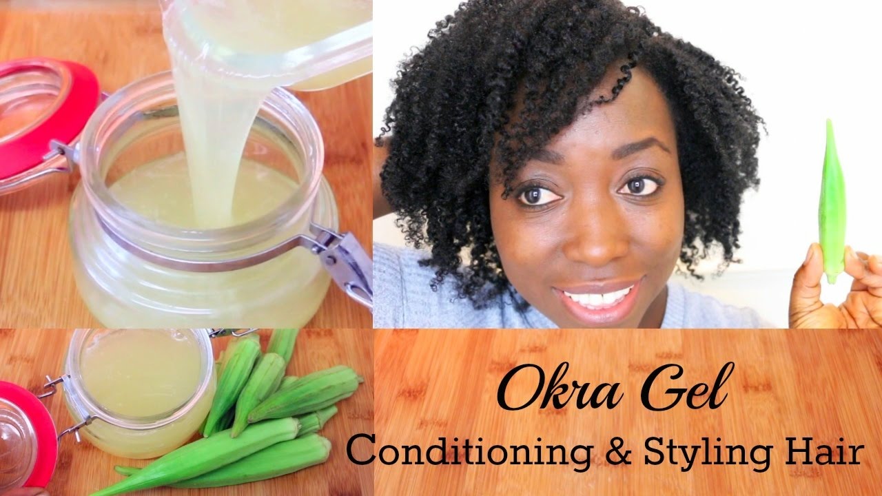 How To Make Okra Gel For Hair Growth Conditioning Detangling Styling DIY Hair Gel For All Hair Type