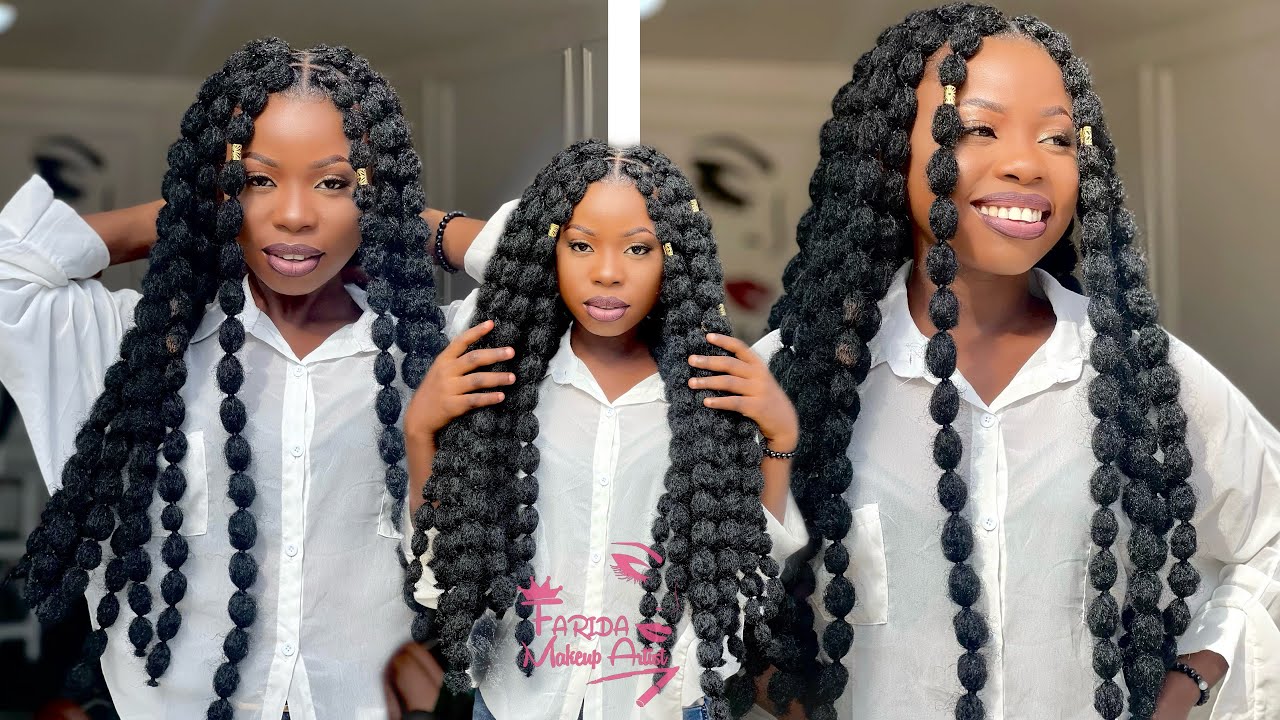 NEW🔥🔥 How to make PERFECT BUBBLE BRAIDS ❌Rubbermethod Must watch👆👆/JINSI YA KUSUKA NYWELE MPYA🥰