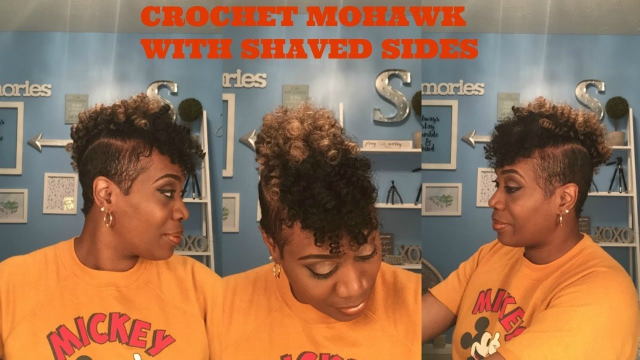 Crochet Mohawk with Shaved Sides