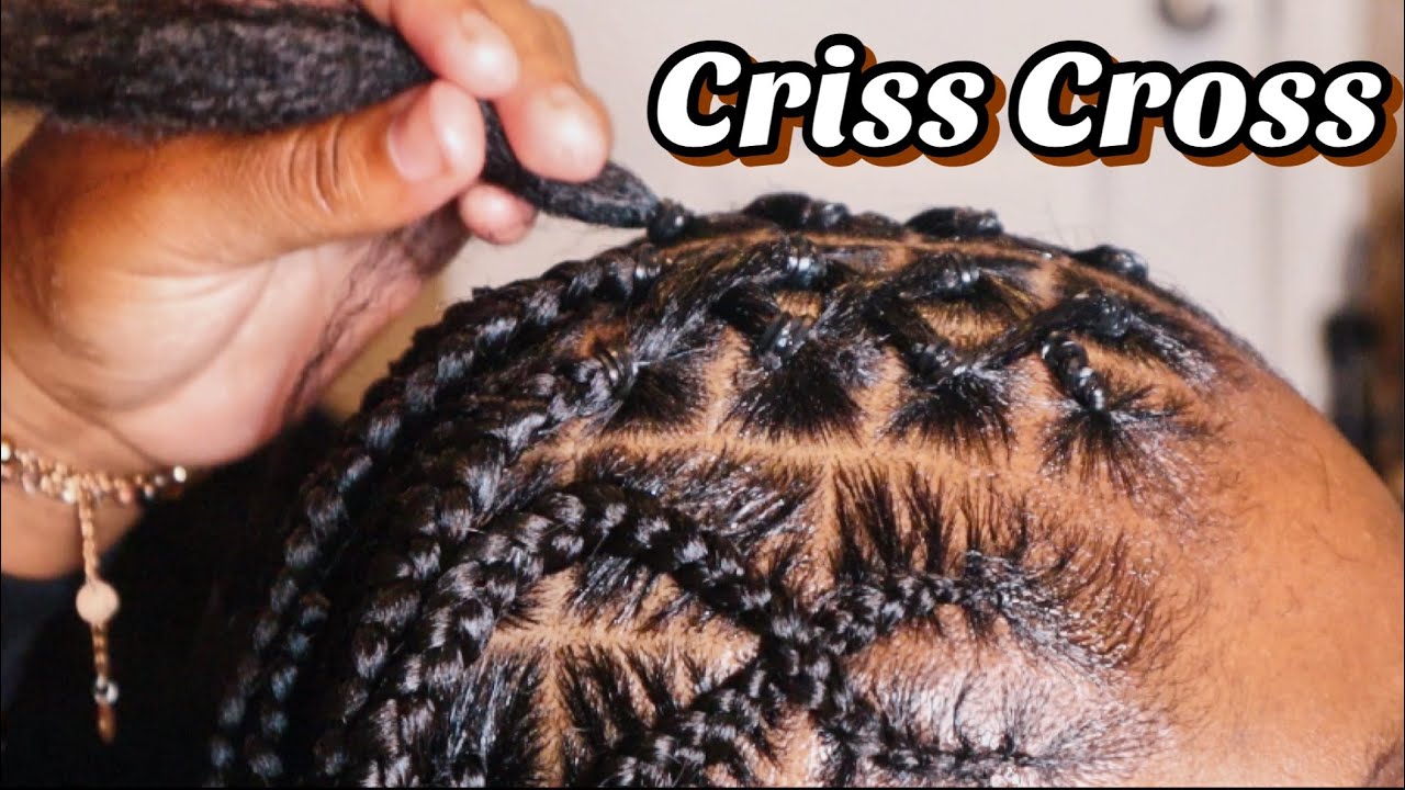 Trendy Criss Cross Rubberband Knotless Box Braids 🤎 |• BraidsbyTyTi