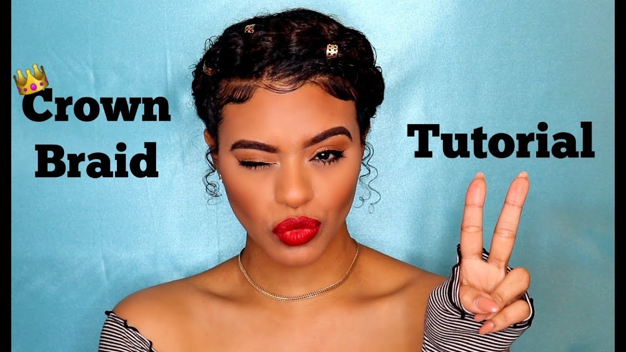 Crown Braid Tutorial on Natural Hair