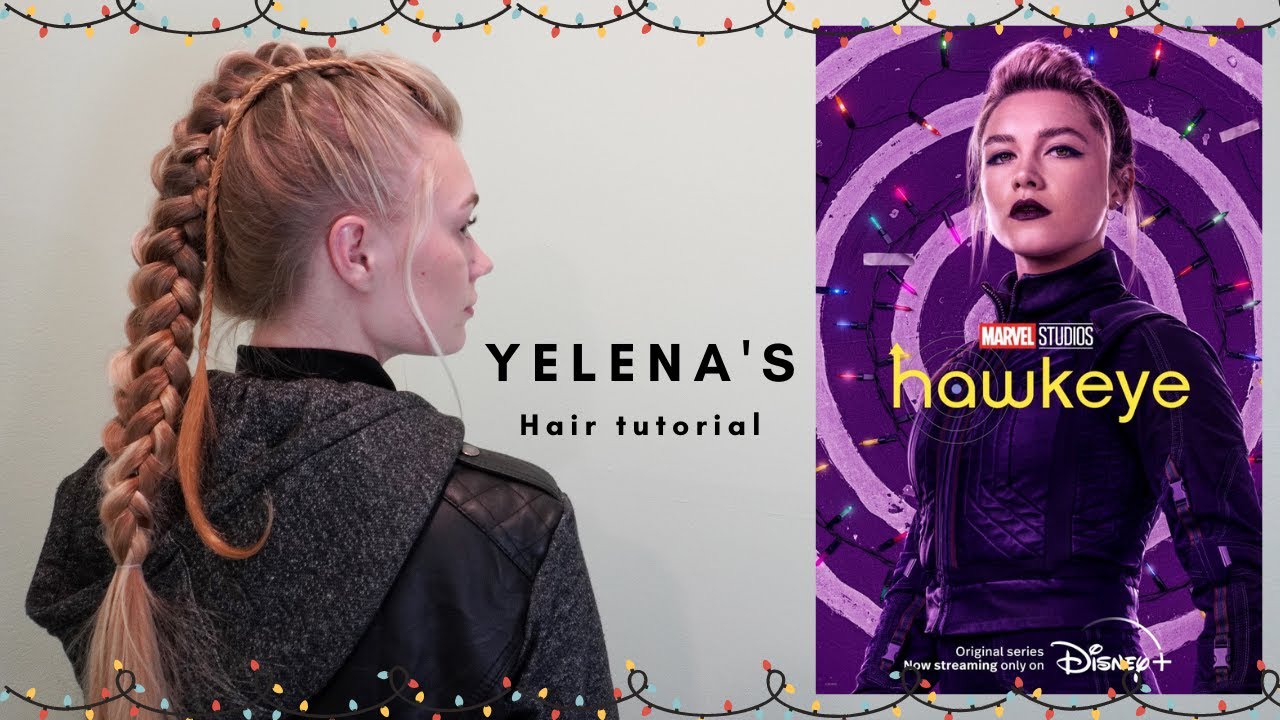 Yelena Belova’s hairstyle tutorial from Hawkeye