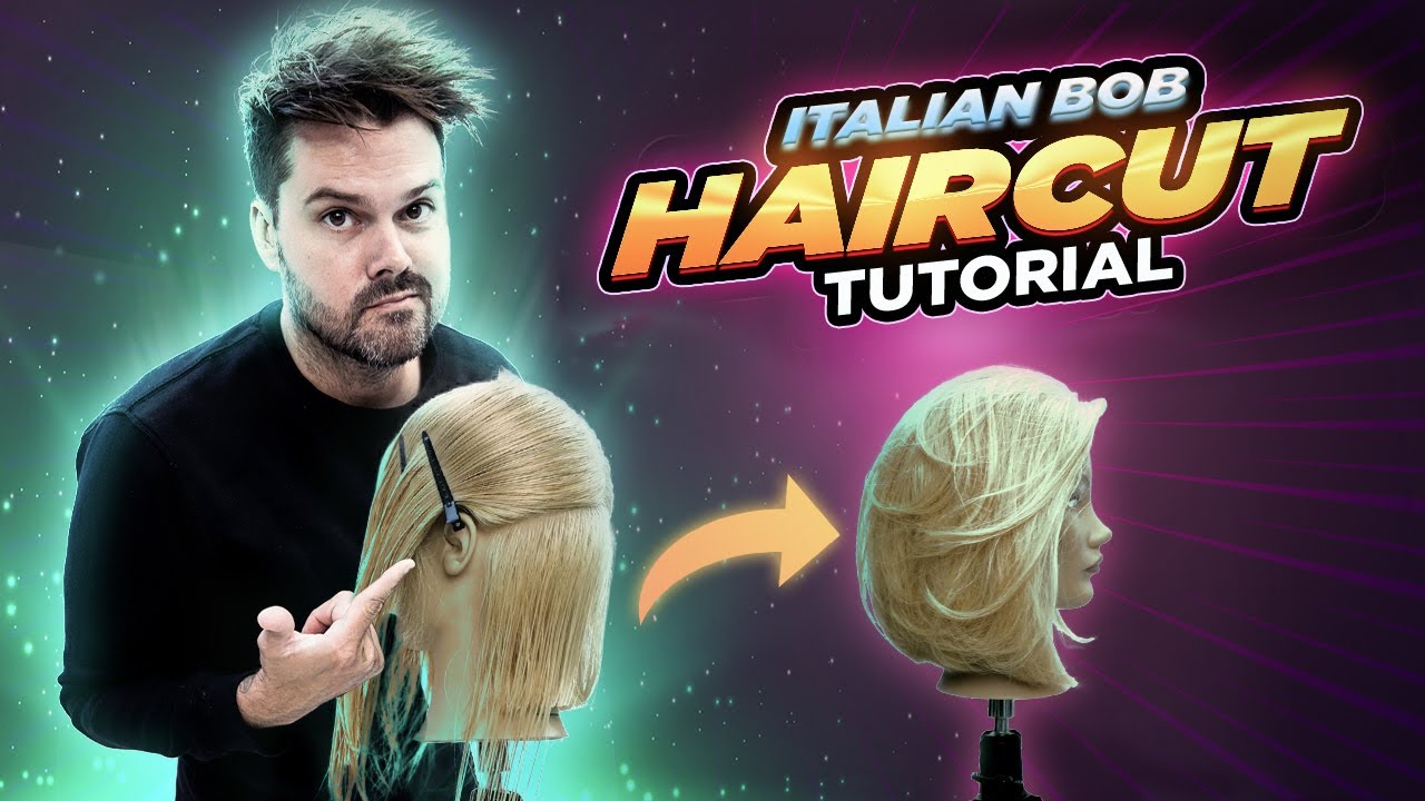 How To Cut an Italian Bob Haircut | Full Step by Step