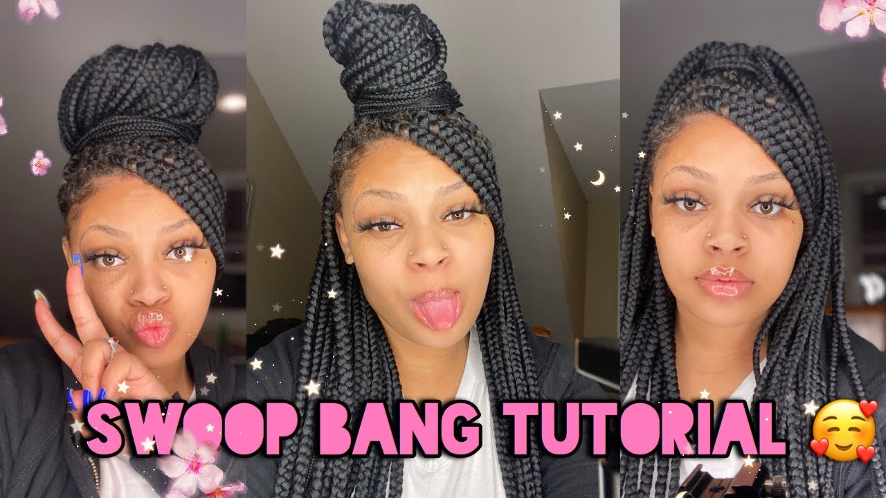 Tutorial:3 Different Ways To Wear Swoop Bang W/ Braids | Lonni