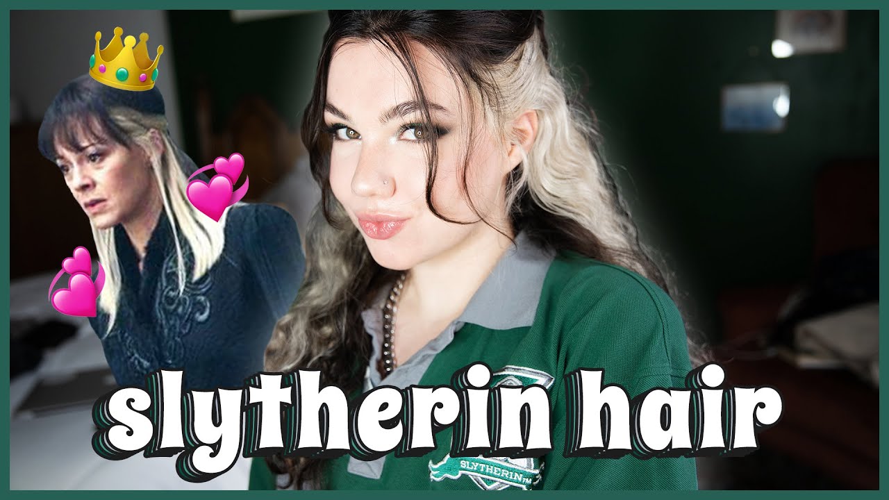 how to dye your hair like narcissa malfoy | dark brown to silvery white streaks
