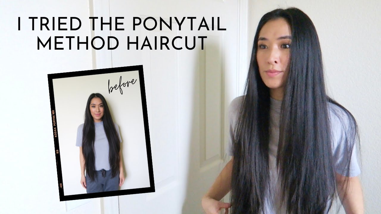 LAYERED HAIRCUT FOR LONG HAIR - DIY |  PONYTAIL METHOD HAIRCUT
