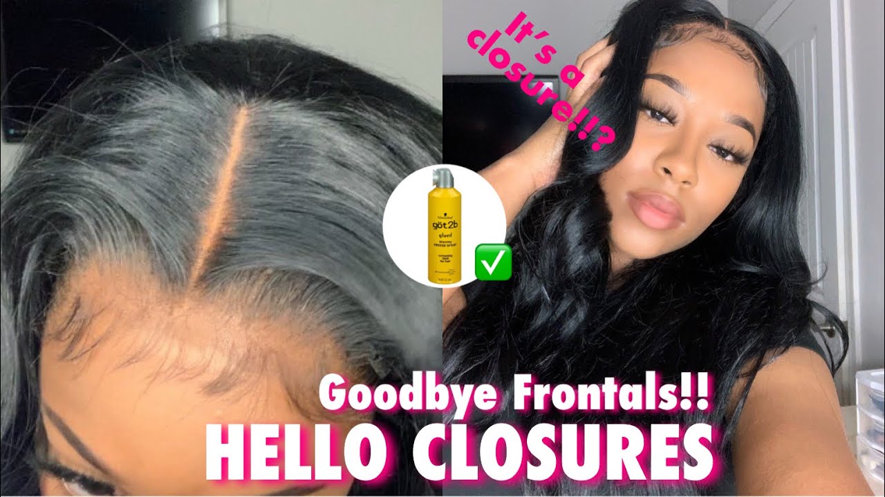 BEGINNER FRIENDLY 4x4 LACE CLOSURE WIG INSTALL IN 5 MINUTES USING GOT 2B FREEZE SPRAY