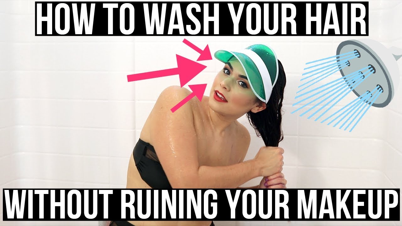 HOW TO WASH YOUR HAIR WITHOUT RUINING YOUR MAKEUP & GETTING YOUR FACE WET