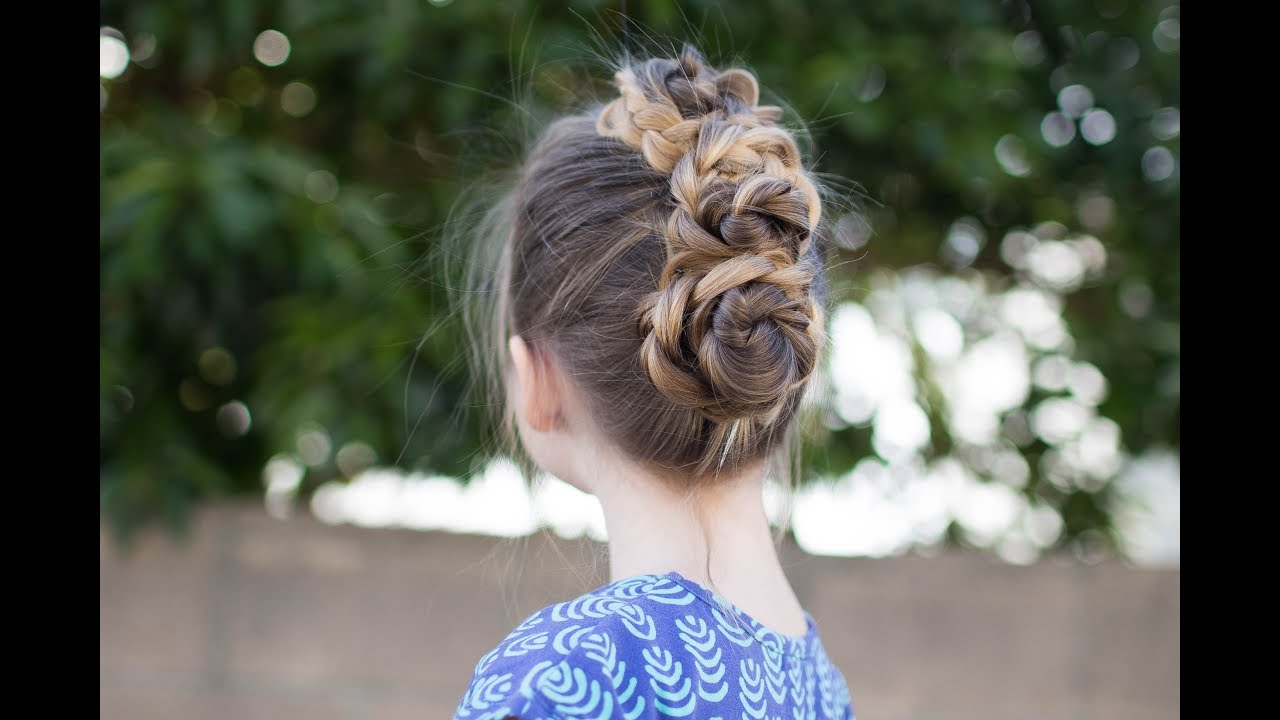 Triple Bun Updo | Homecoming Hairstyles | Easy DIY Hairstyle | Cute Girls Hairstyles