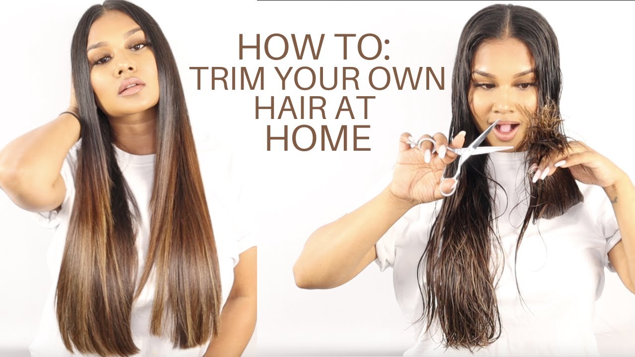 HOW TO TRIM YOUR OWN HAIR AT HOME | BEAUTY BY DN