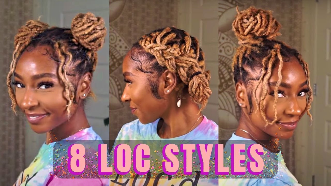 8 Quick & Easy Loc Styles for Short & Medium Length | Fine Hair & Thick Hair Friendly iamLindaElaine