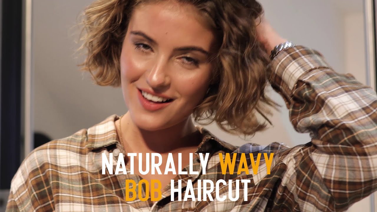 Naturally Wavy Bob Haircut Tutorial | KMS Pro