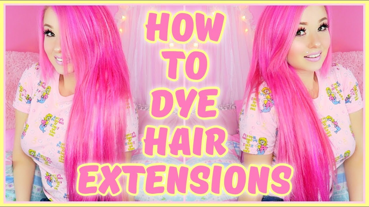 How To Dye Hair Extensions