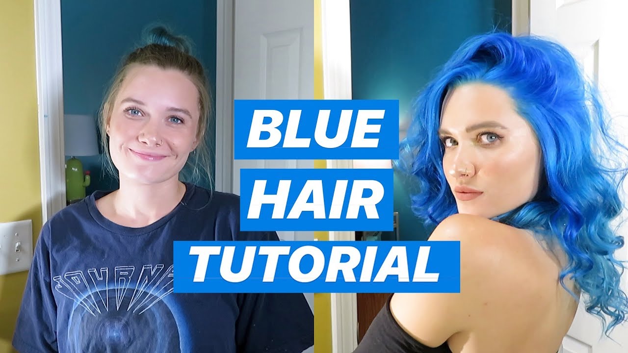 I DYED MY HAIR BLUE!!! (here's a tutorial plus a Q&A!)