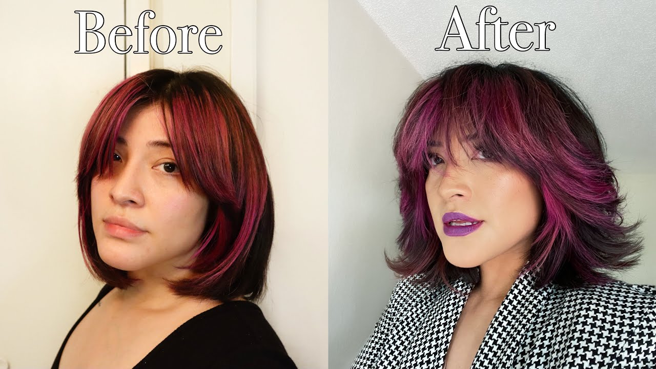 How I blow dry and style my shag cut