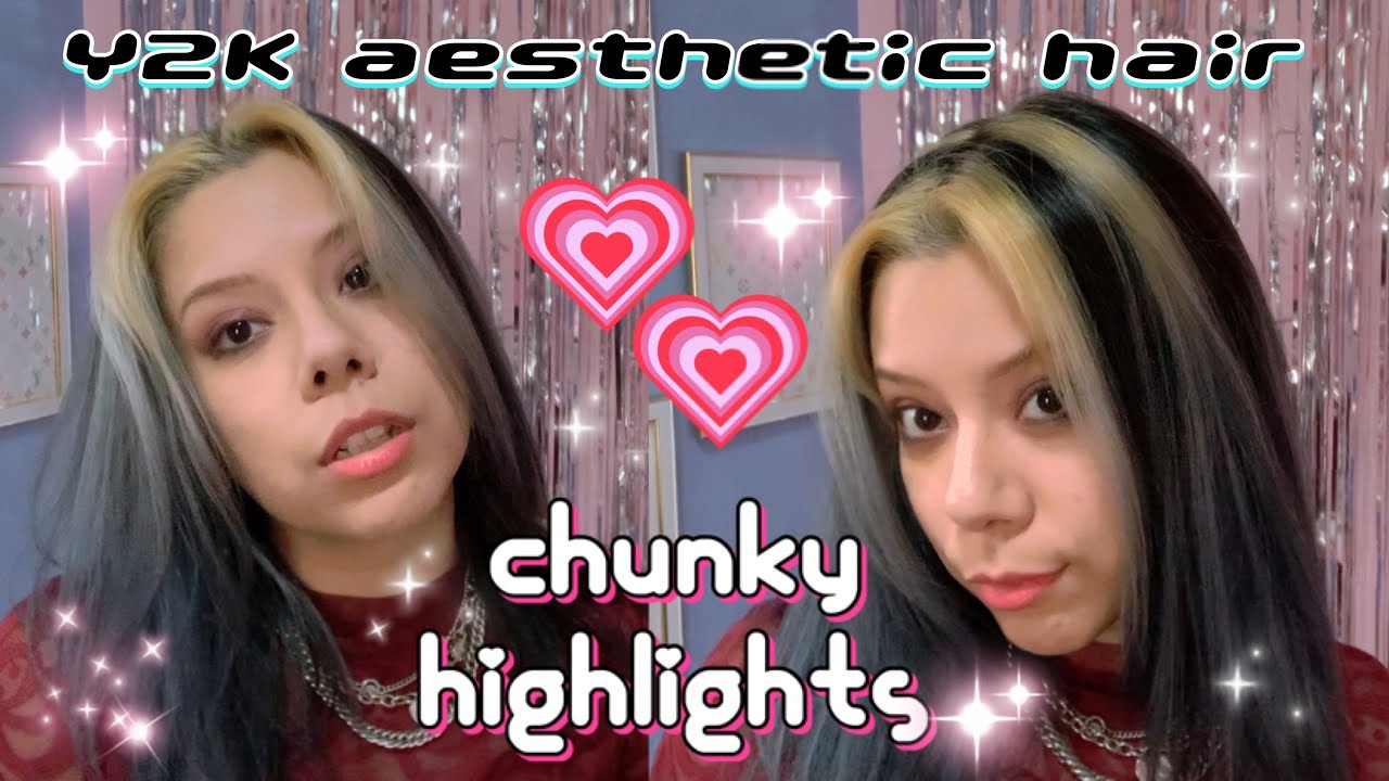 chunky highlights | Y2K aesthetic hair