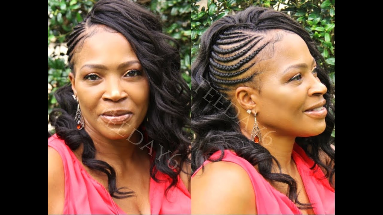 Mohawk Crochet Braids! | Feed-in Cornrows | TEEDAY6