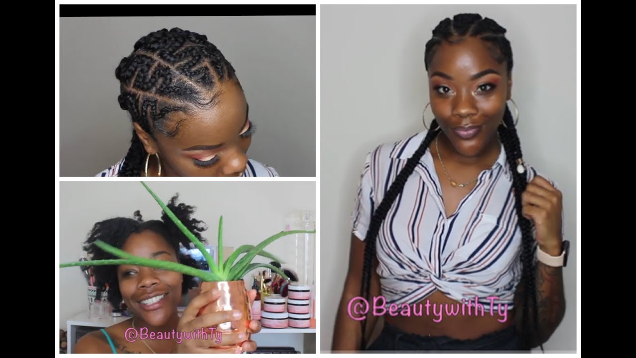 LONG CREATIVE SNAKE CORNROWS + ALOE/HOT OIL TREATMENT| BATTLE OF EDGE CONTROL| MILLENNIUM TOUR INSPO