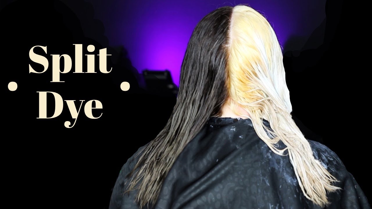 Brown & Blonde Split Dye!