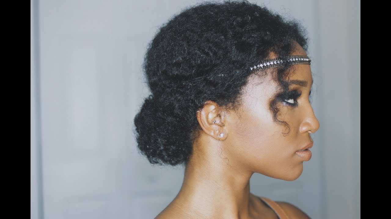Low Messy Side-bun | NATURAL HAIR @zoeallamby