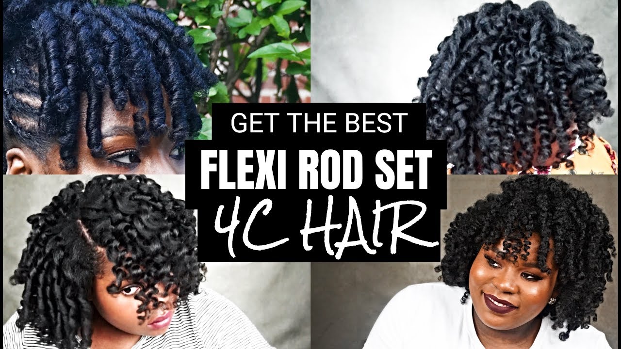 HOW TO GET THE BEST FLEXI ROD SET FOR 4C, 4B KINKY COILY HAIR EVERY TIME | Bubs Bee