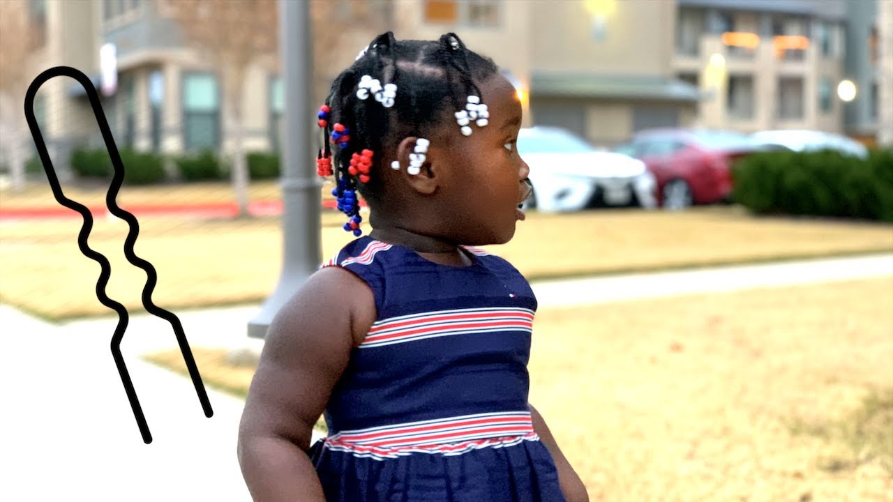 How to Add Beads to Braids using a Bobby Pin | Entertaining Hair Tutorials and Children Lullabies