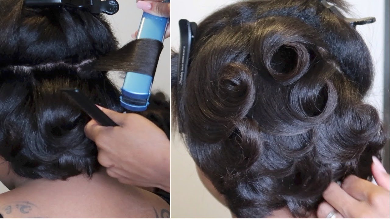 Classic Pin Curls #SalonWork