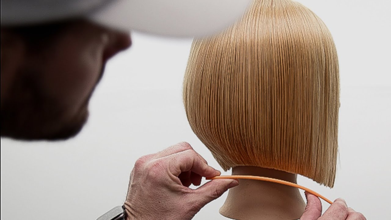 How To:  Cutting a Bob Haircut with a Side Part