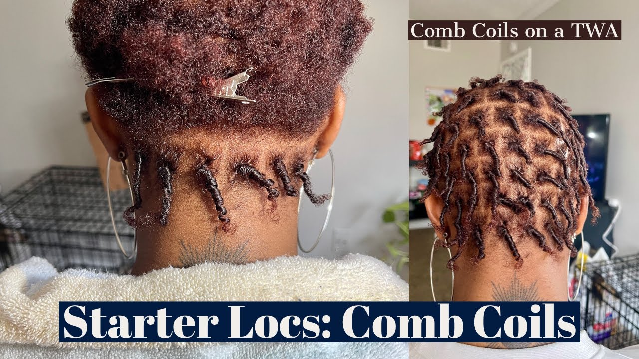Starter Locs on a TWA: COMB COILS (finger coils)