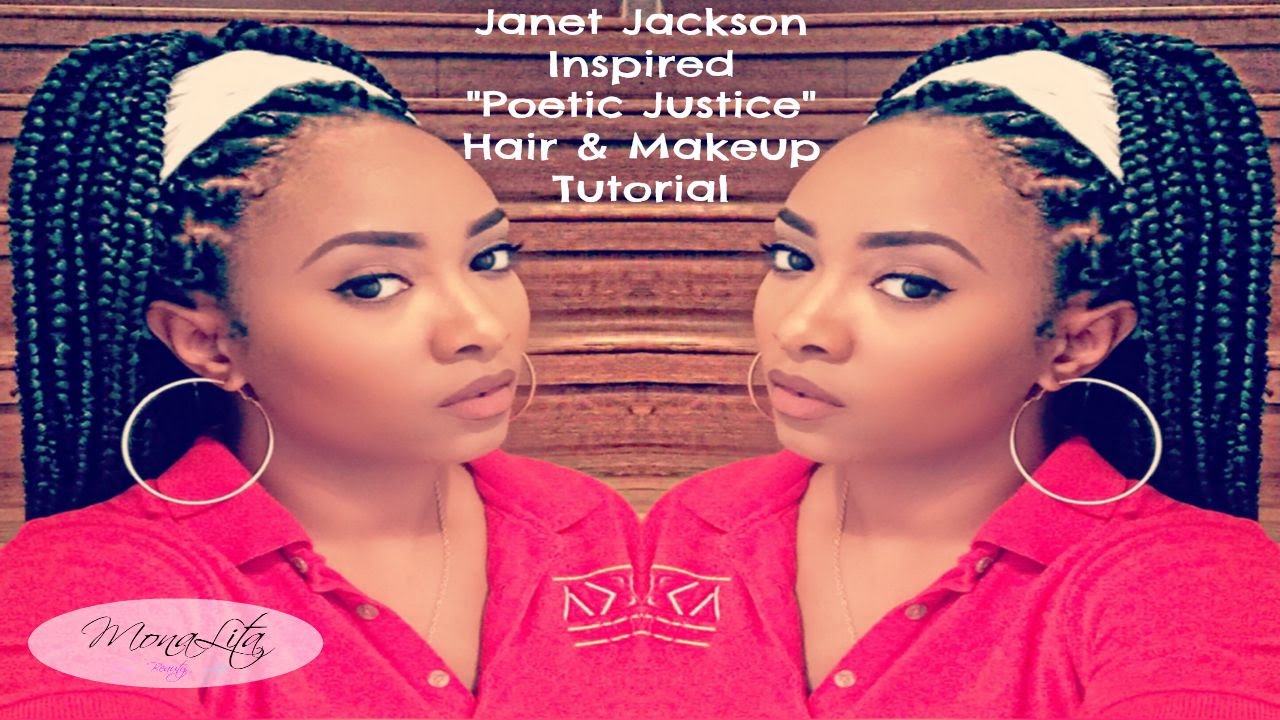 Janet Jackson | Poetic Justice Makeup & Braid Tutorial