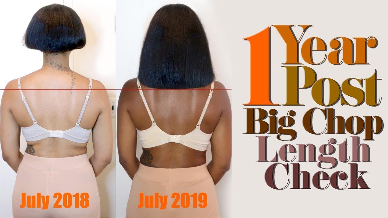 1 Year Post Big Chop | Length Check Comparison | Natural Hair