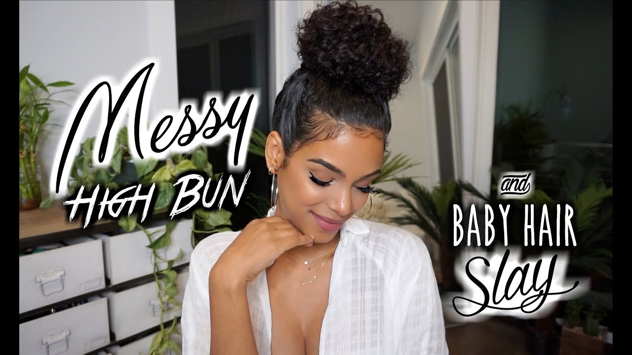 The Perfect Curly Bun // Groom edges