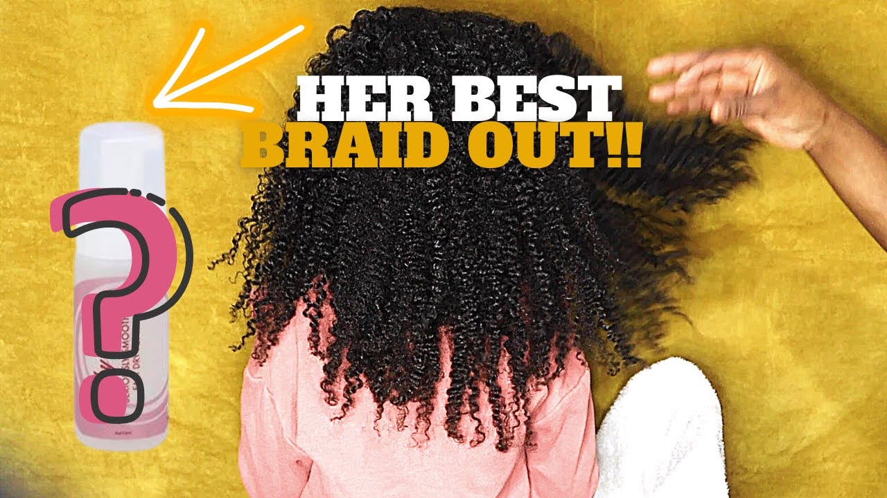 BEST BRAIDOUT ON KIDS NATURAL HAIR | BRAIDOUT USING FOAM