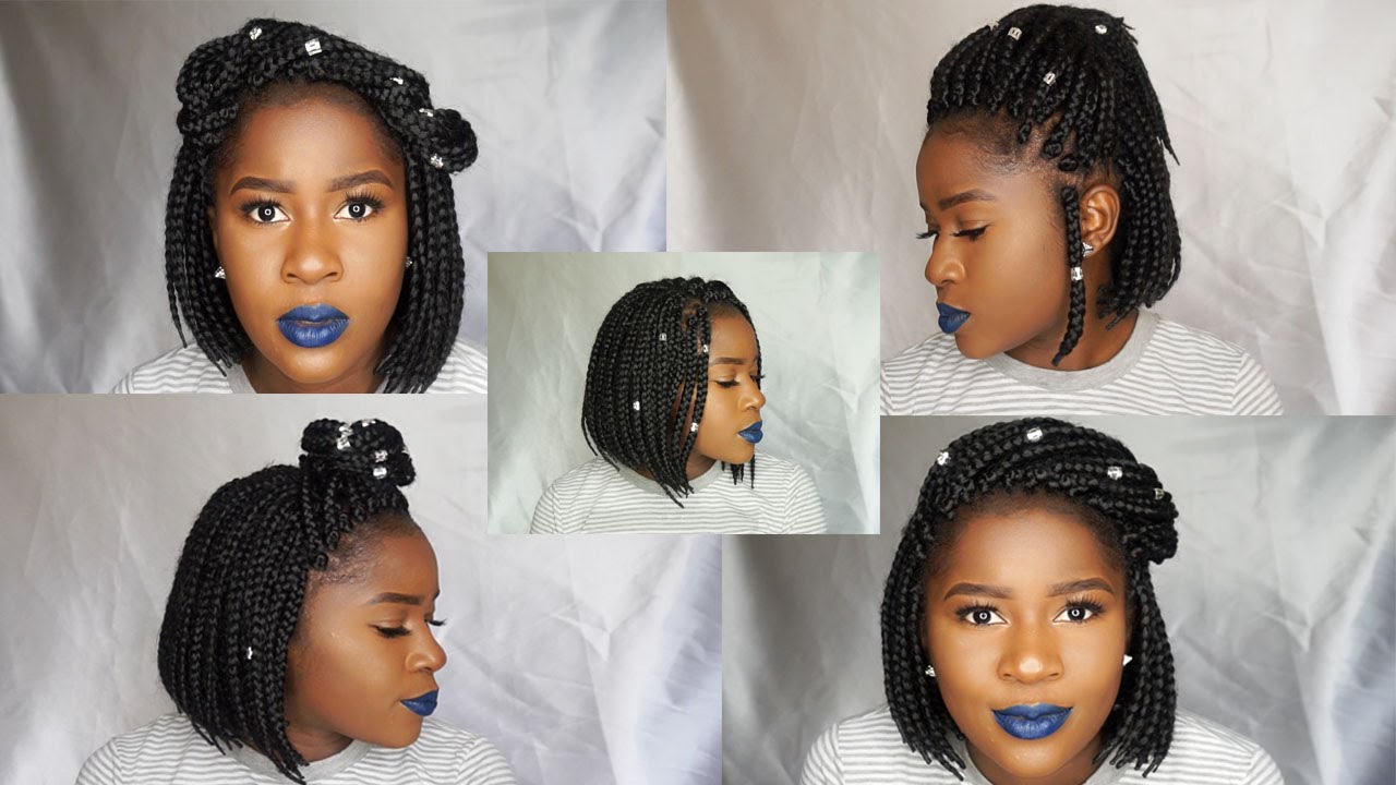 How to Style a Box Braid Bob 8 Ways!!!|Mona B.