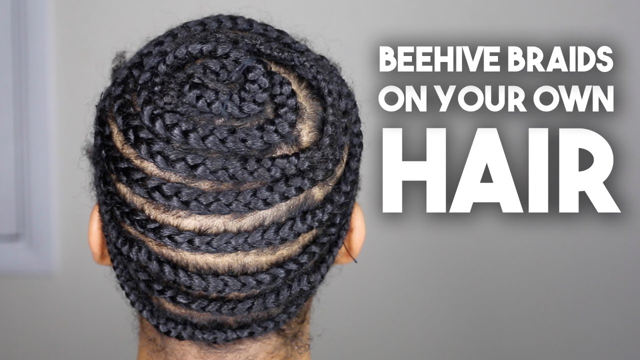 How To Do Beehive Braid Down on Your Natural Hair for Beginners NO LEAVE OUT Crochet, Sew In, Weaves