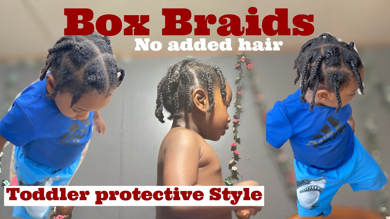 #TODDLER BOY HAIRSTYLE #1 #LARGE BOX BRAIDS~~~ Nonnikay
