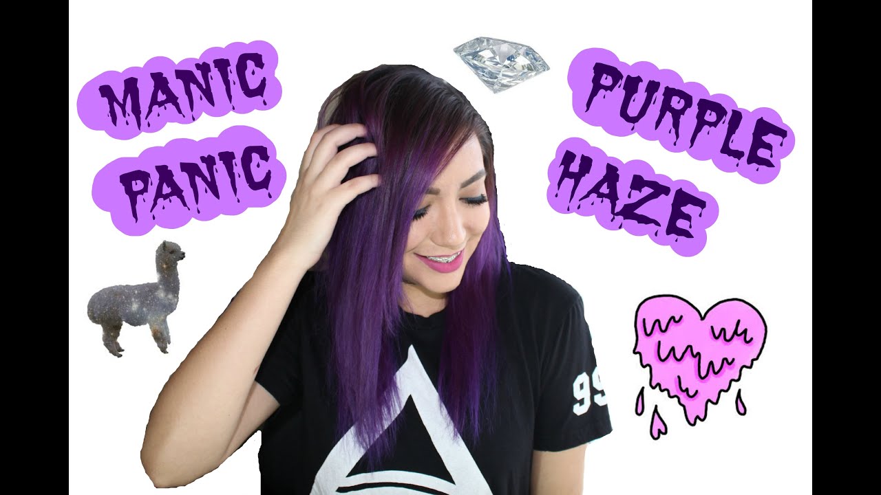 DYING MY HAIR WITH MANIC PANIC PURPLE HAZE !!!