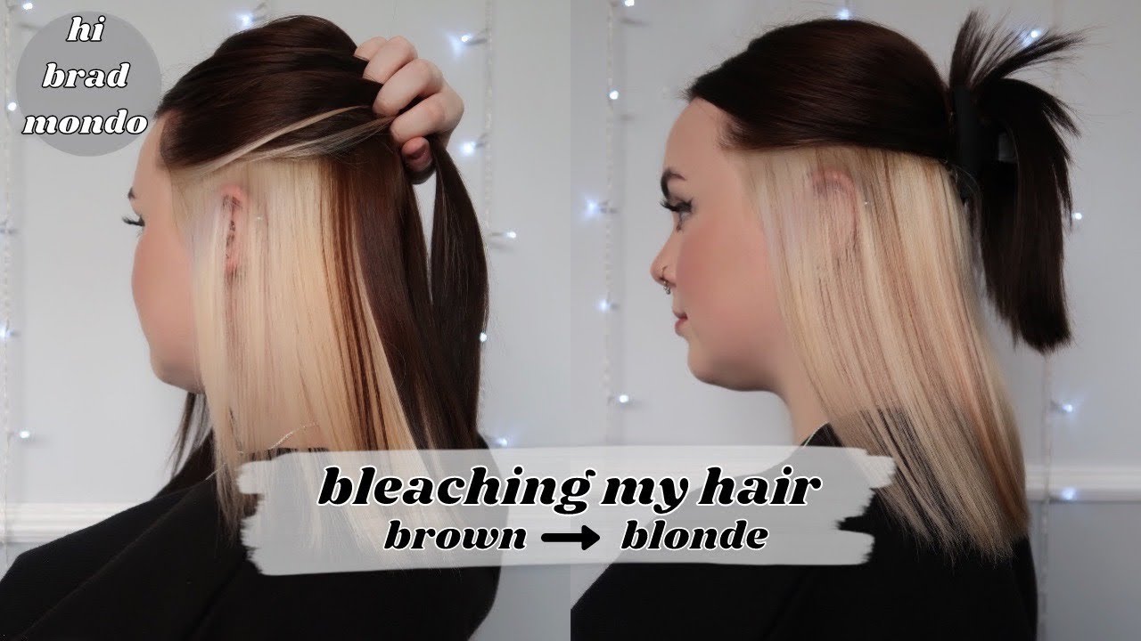Bleaching the underlayer of my hair at home | Sorry Brad Mondo