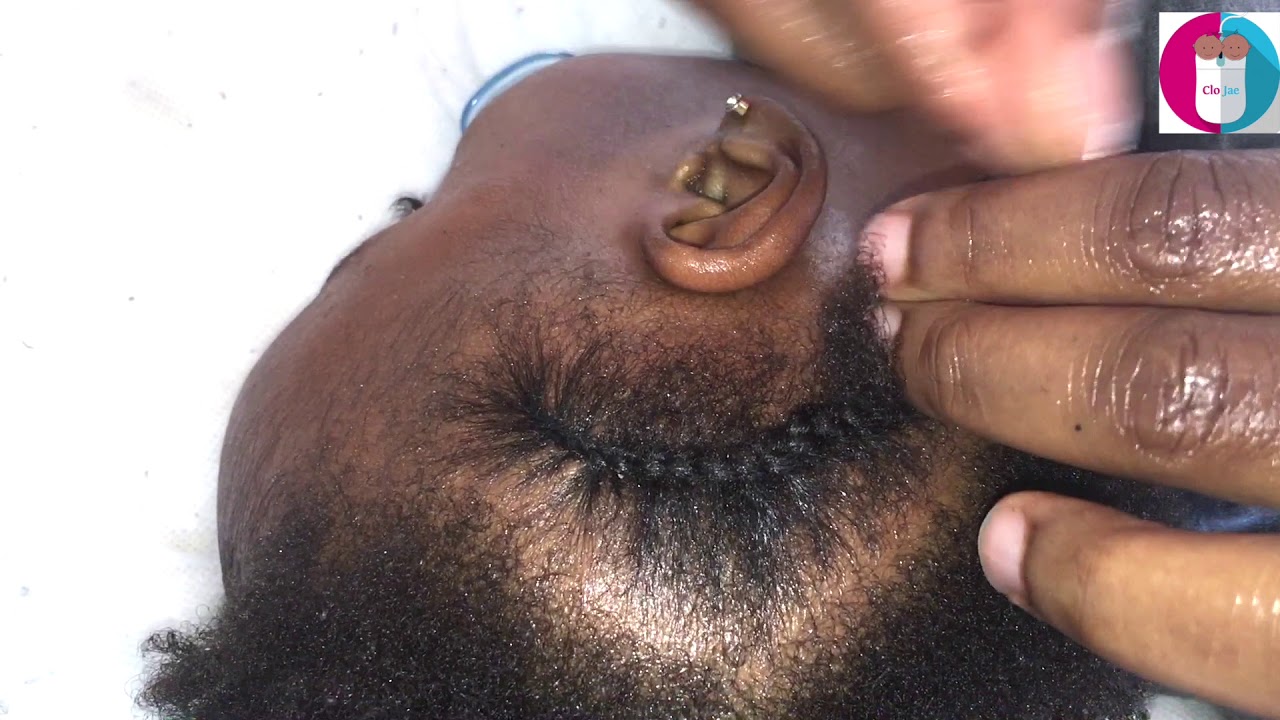 How to cornrow on a sleeping baby | Natural hair |Vlog 49