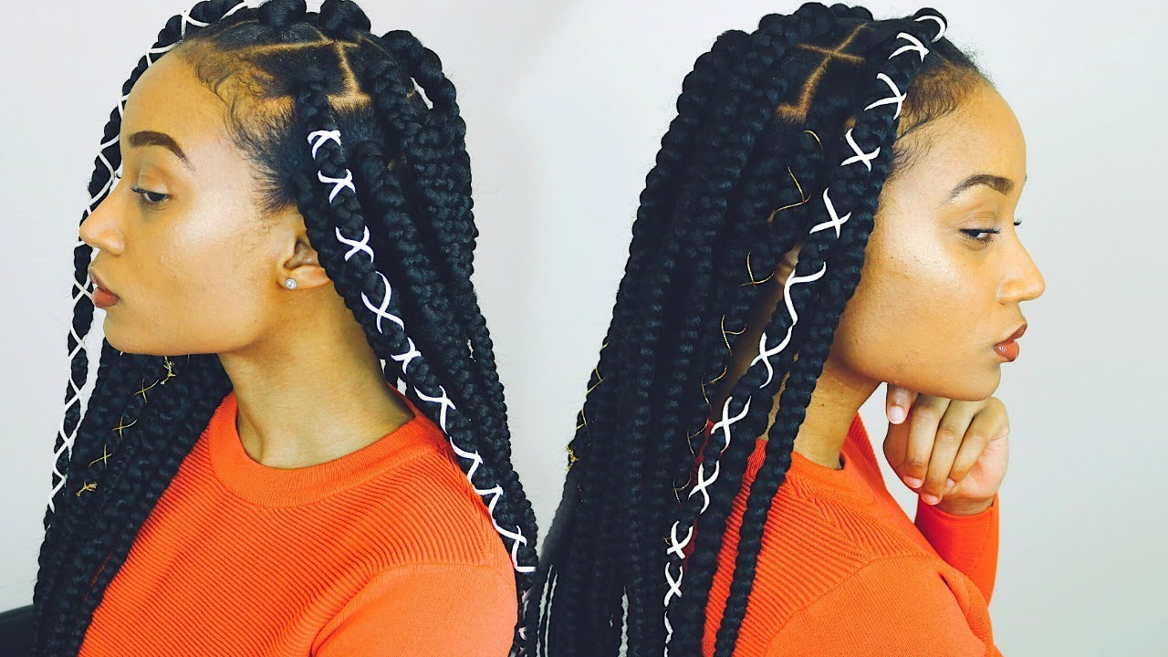 HOW TO: RUBBER BAND METHOD BOX BRAID TUTORIAL | TANIEYA