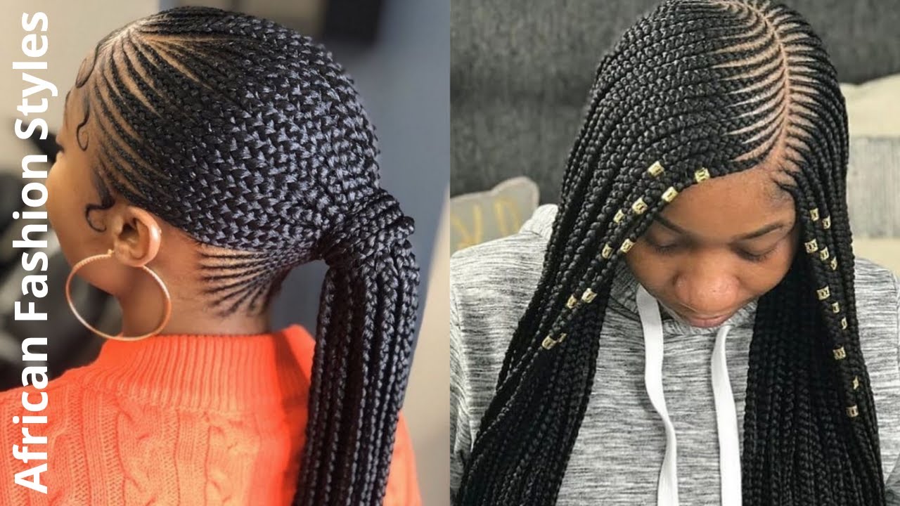 60+ Trending Ghana Braid Styles || New Ghana Braid (Feed-In Braid) Styles For Stylish Ladies (2021)