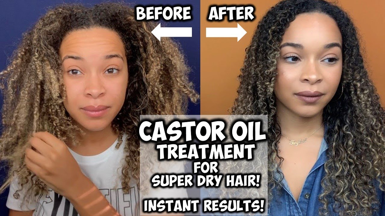 CASTOR OIL TREATMENT FOR SUPER DRY HAIR! | INSTANT RESULTS!