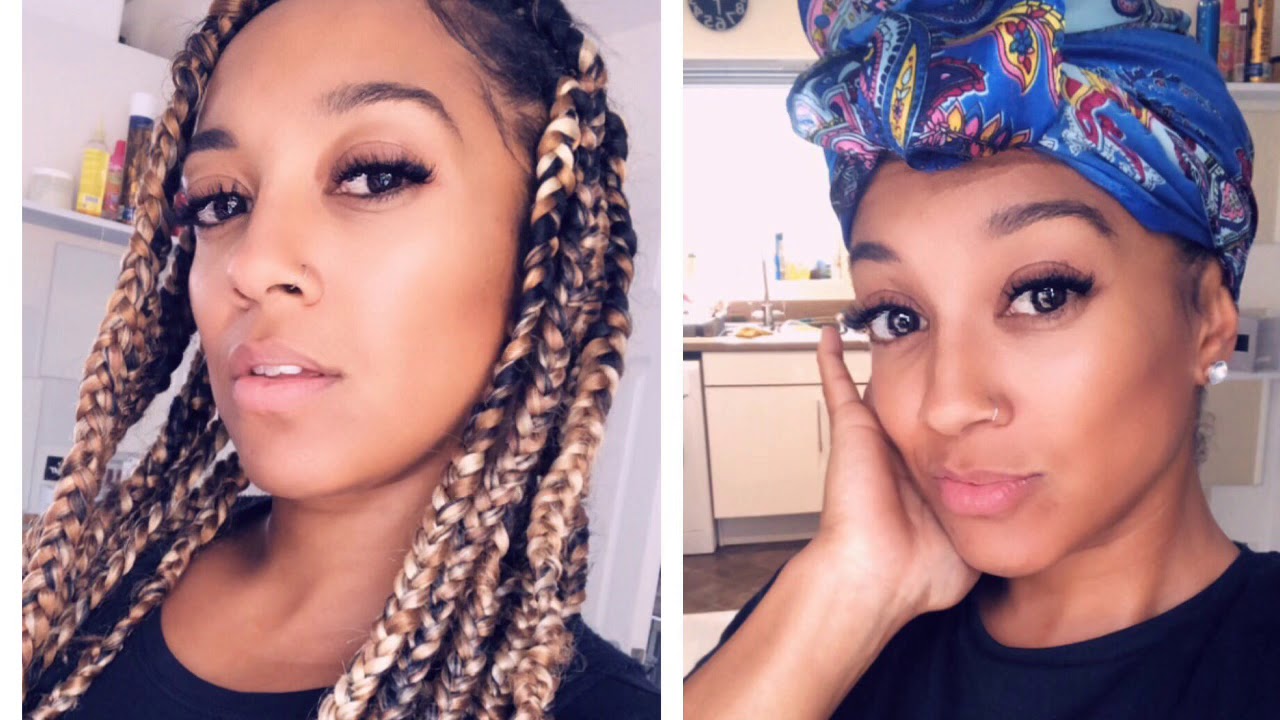 #wrap #braids #silkwrap How To Wrap You Braids At Night
