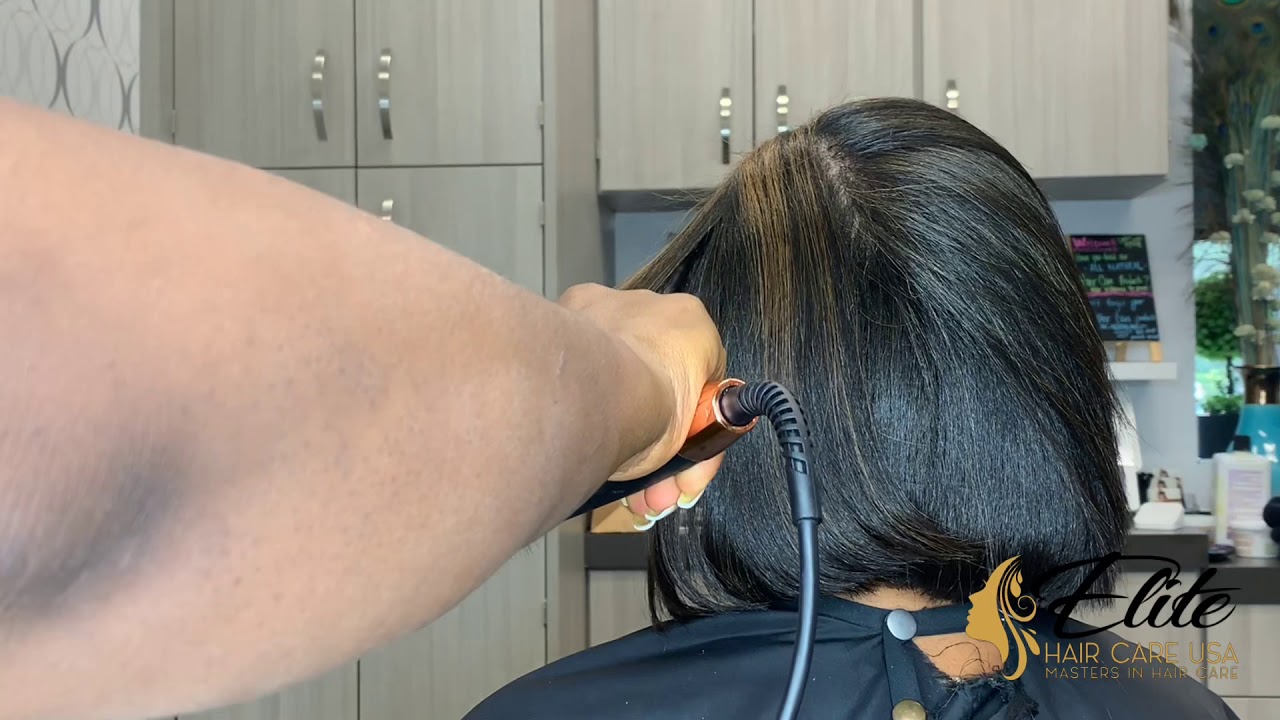 Highlights on natural hair | how to do a bobb Cut on natural hair