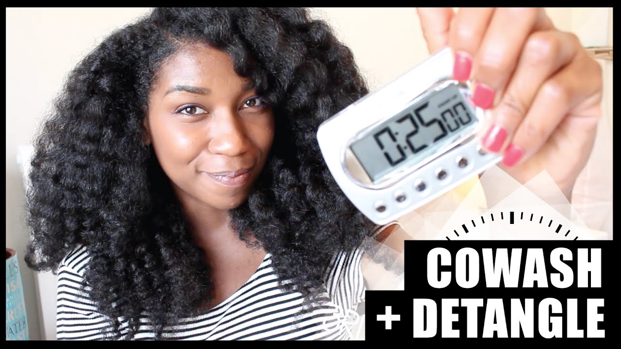 The 25 Minute Co Wash + Detangle! Thick Long Natural Hair - Naptural85